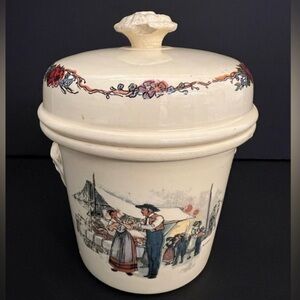 Simplex Terrine Brevetee Crock with lid / butter dish